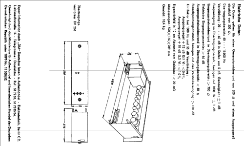 Übertragungsverstärker ÜV-268; Lorenz i.V. Leipzig (ID = 806215) Ampl/Mixer