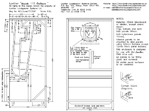 Acousta 115; Lowther (ID = 541156) Altavoz-Au