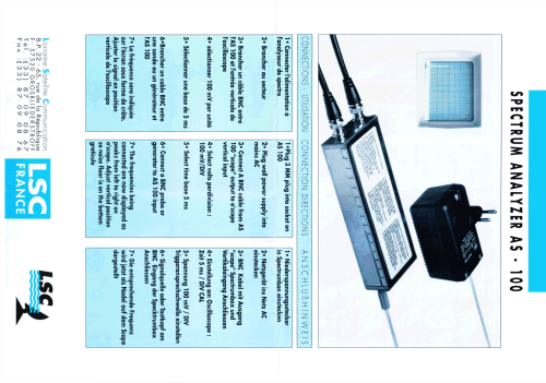 Spectrum Analyzer 100 AS100; LSC - Lorraine (ID = 2229816) Equipment