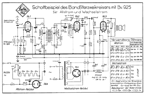 Bandfilter-Zweikreisersatz für MW u. LW Bv 925; Lubin, Ing.L. (ID = 3055349) mod-past25