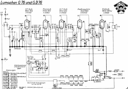 G76; Lumophon, Bruckner & (ID = 1103945) Radio