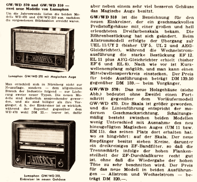 GW310; Lumophon, Bruckner & (ID = 2650444) Radio