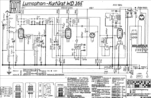 Kurfürst WD365; Lumophon, Bruckner & (ID = 1577991) Radio