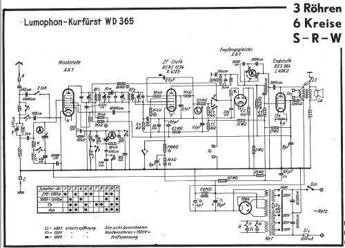 Kurfürst WD365; Lumophon, Bruckner & (ID = 736484) Radio