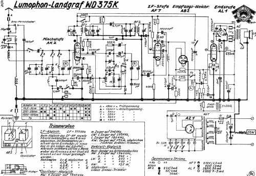 Landgraf WD375K; Lumophon, Bruckner & (ID = 1108508) Radio