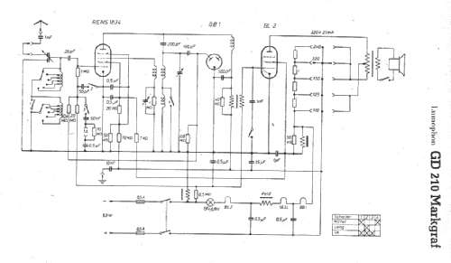 Markgraf GD210; Lumophon, Bruckner & (ID = 8969) Radio