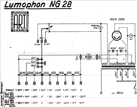 NG28; Lumophon, Bruckner & (ID = 1577554) A-courant