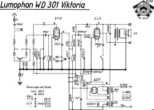 Viktoria WD301; Lumophon, Bruckner & (ID = 1104690) Radio