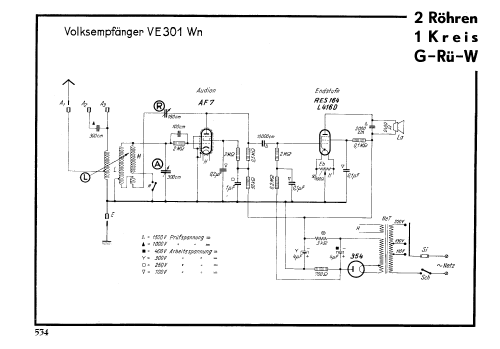 Volksempfänger VE301Wn; Lumophon, Bruckner & (ID = 3049249) Radio