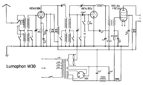 W30; Lumophon, Bruckner & (ID = 223855) Radio