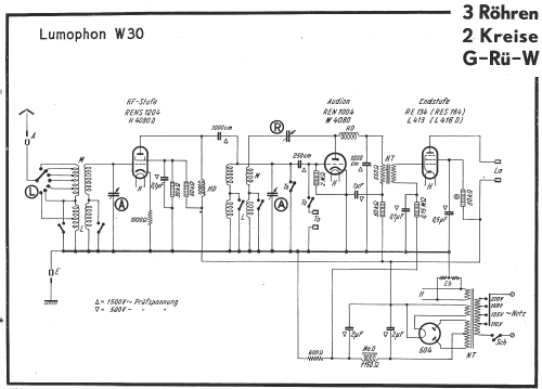 W30; Lumophon, Bruckner & (ID = 736466) Radio