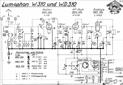 W310; Lumophon, Bruckner & (ID = 1104694) Radio