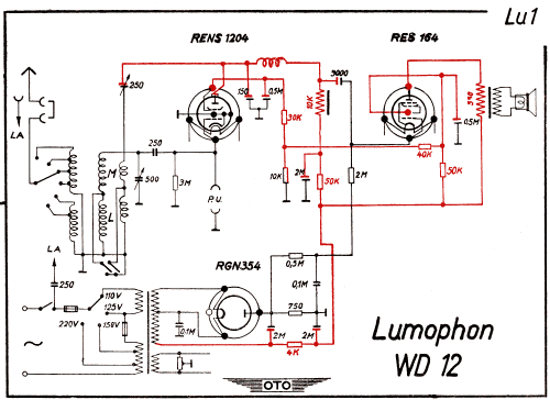 WD12; Lumophon, Bruckner & (ID = 2956099) Radio