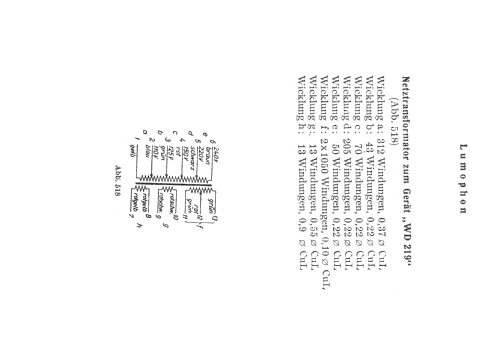 WD219; Lumophon, Bruckner & (ID = 350184) Radio