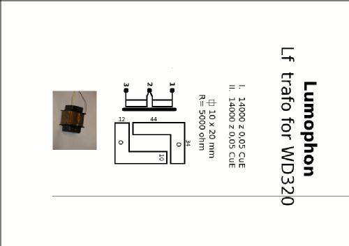 WD320; Lumophon, Bruckner & (ID = 733678) Radio