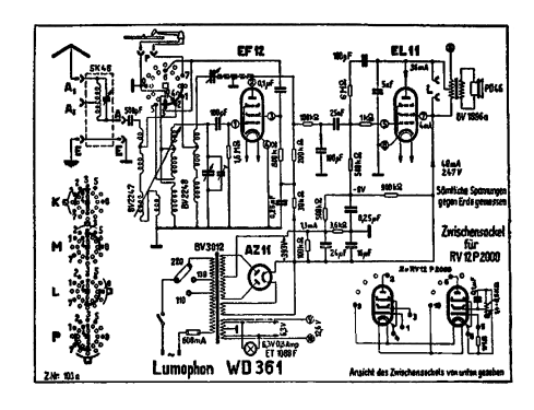 WD361; Lumophon, Bruckner & (ID = 3101854) Radio