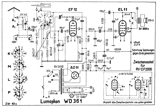 WD361; Lumophon, Bruckner & (ID = 3106082) Radio