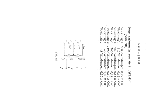 WL43; Lumophon, Bruckner & (ID = 341344) Radio