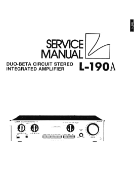L-190; Luxman, Lux Corp.; (ID = 2743535) Ampl/Mixer
