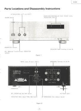 Stereo Power Amplifier M-03; Luxman, Lux Corp.; (ID = 3001319) Ampl/Mixer