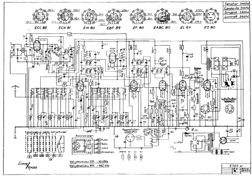Condorita 3407W Ch= 5707W; Luxor, Helsinki - (ID = 156977) Radio