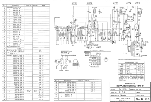 1270W; Luxor Radio AB; (ID = 2470618) Radio