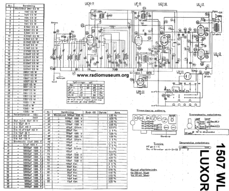 1507WL; Luxor Radio AB; (ID = 25140) Radio