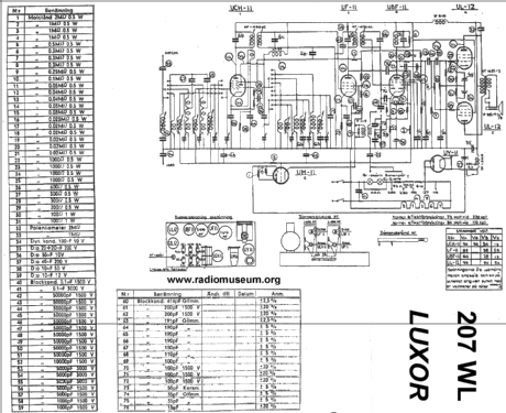 207WL; Luxor Radio AB; (ID = 25153) Radio