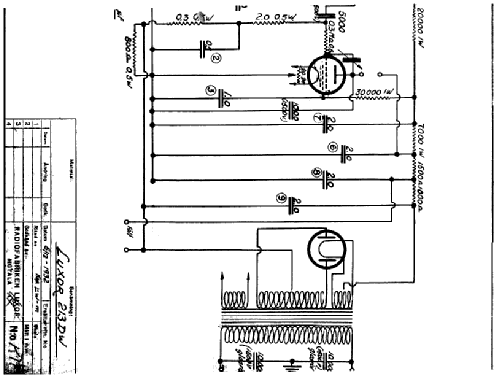 Lokaltrean 213DW; Luxor Radio AB; (ID = 577827) Radio