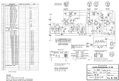 72WL; Luxor Radio AB; (ID = 2470636) Radio