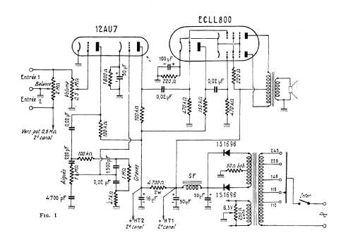 Amplificateur stéréophonique MB66; Mabel Radio, Paris (ID = 2743876) Ampl/Mixer