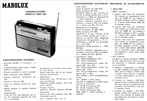 Mabolux RMB1605; Mabo - Mabolux, (ID = 792780) Radio