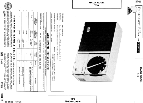 Transistor 6 T-16; Maco Electric Corp.; (ID = 564616) Radio