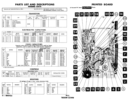 Transistor 6 T-16; Maco Electric Corp.; (ID = 564617) Radio