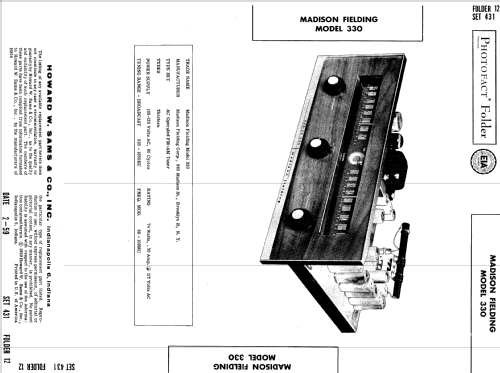 330 ; Madison Fielding (ID = 645501) Radio