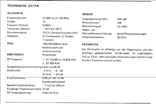 Maro XCB112; Maesel + Roth KG; (ID = 460122) CB-Funk