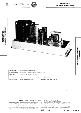 Chassis AMP-139AA; Magnavox Co., (ID = 2768485) Ampl/Mixer