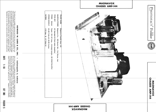 Ch= AMP 144; Magnavox Co., (ID = 2699491) Ampl/Mixer