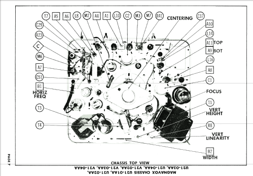 Ch= U21-08BB; Magnavox Co., (ID = 2401813) Televisore