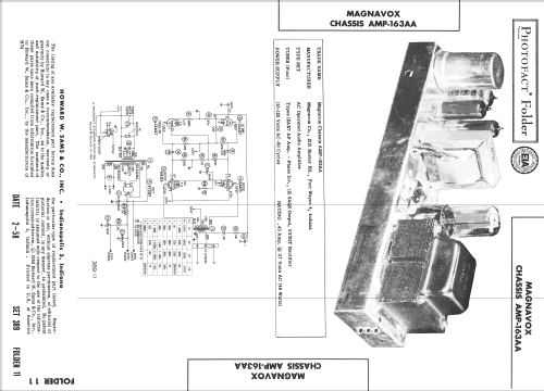 Chassis AMP-163AA; Magnavox Co., (ID = 2544422) Ampl/Mixer