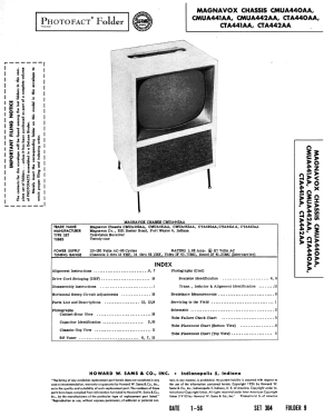 Chassis CMUA440AA; Magnavox Co., (ID = 2711877) Television