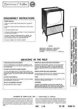 Chassis CMUA475AA; Magnavox Co., (ID = 2768682) Television