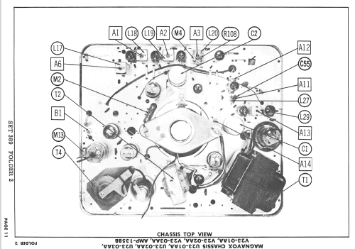 Chassis U23A-01AA ; Magnavox Co., (ID = 2537582) Television