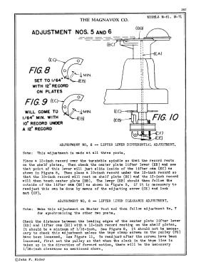 M61 ; Magnavox Co., (ID = 2960155) Enrég.-R