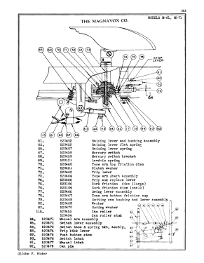 M61 ; Magnavox Co., (ID = 2960161) Enrég.-R