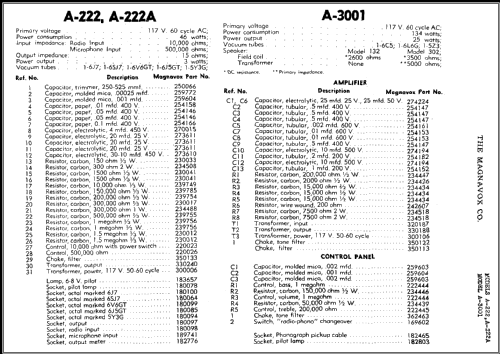 A-222A ; Magnavox Co., (ID = 467633) Ampl/Mixer