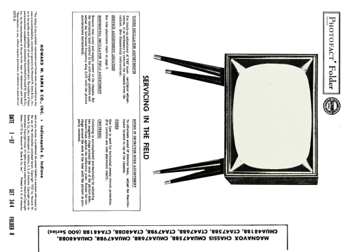 Ch= CMUA475BB 600 series; Magnavox Co., (ID = 1772052) Television