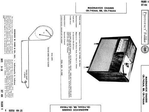 Ch= CR-745AA; Magnavox Co., (ID = 815578) Radio