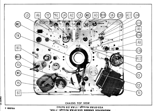 Chassis Ch= U25-01AA; Magnavox Co., (ID = 833784) Télévision