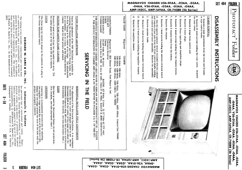 Chassis Ch= U26-01AA; Magnavox Co., (ID = 840919) Television